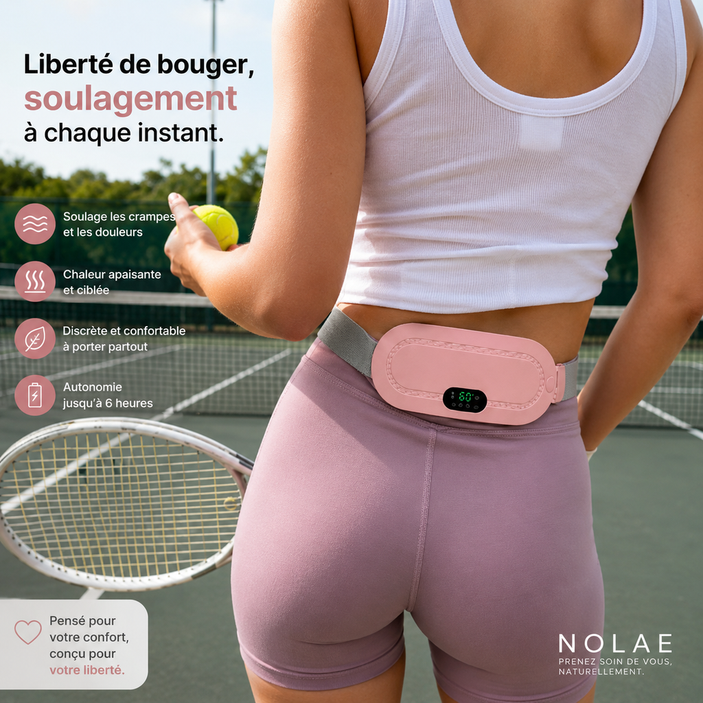 NOLAE - Ceinture chauffante et massante menstruelle